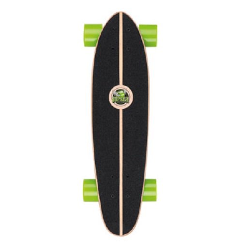 Pin stripe skateboard mini cruiser noir/vert
