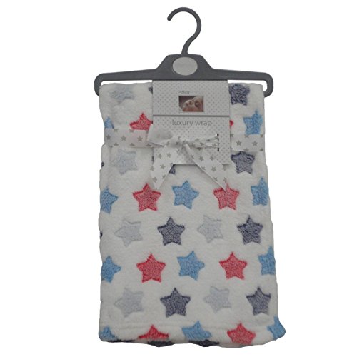PitterPatter COUVERTURE POUR BEBE EN LUXE POLAIRE ETOILES 75 X 75 CM 5033632346487 (5033632346487)