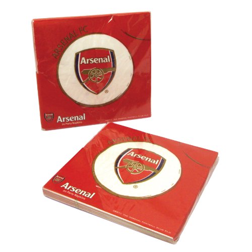 Officiel arsenal fc cràstée journal du parti serviettes 20 pack 5033998207958 Amscan