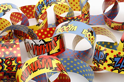 CGB Giftware Superhero Comic Book bande Guirlande Chaîne de papier Kit code EAN 5034142417346 