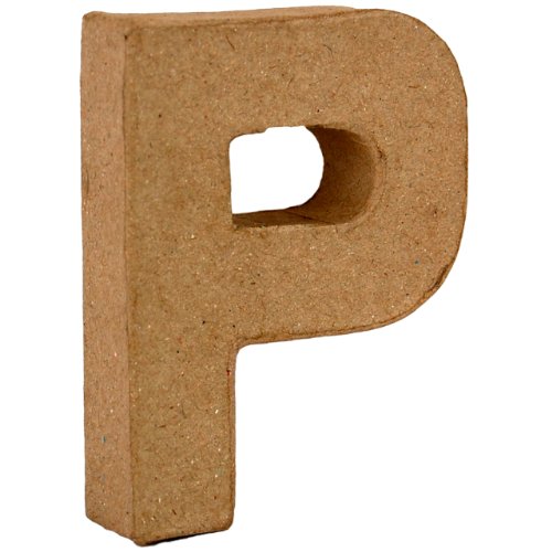 Country Love Crafts 4 "/ 10 cm-Lettre P 3D en Papier mâché 5034340051182 Country Love Crafts Papier Mache