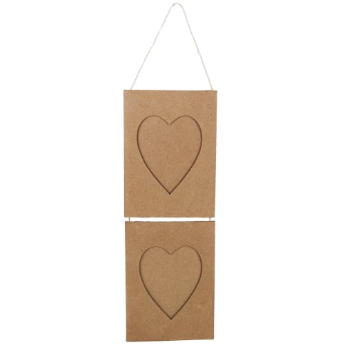 Country Love Crafts Cadre en Papier mâché en forme de cœur à suspendre 5034340053087 Country Love Crafts Papier Mache