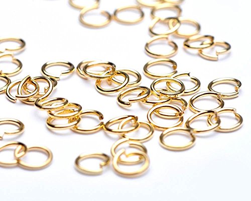 Lot de 5 mm en plaqué or avec anneau, lot de 100 5034837100348 Beads Unlimited