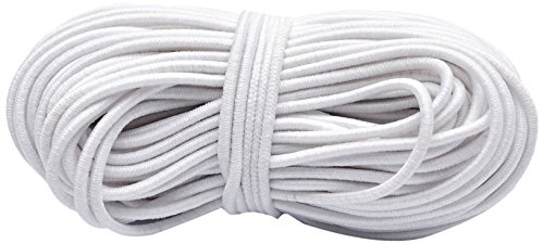 Bobine de fil élastique 1 mm x 10 m blanc
