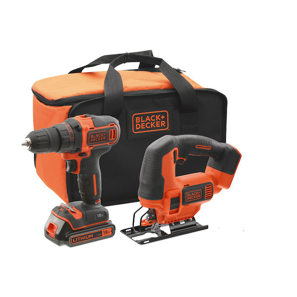  Perceuse à percussion sans fil 18V et scie sauteuse sans fil 18V code EAN 5035048669655 