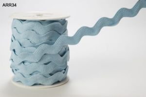 14 mm Ric Rac/Bleu ciel - par mètre de longueur