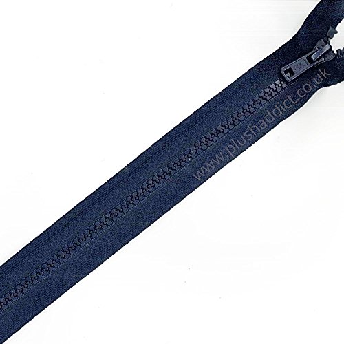 Extrémité ouverte à fermeture éclair - bleu mar...