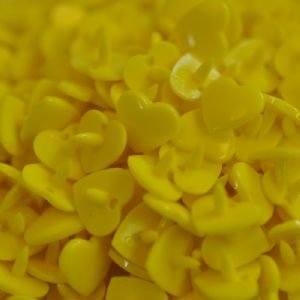 Kam Jeu Coeur-Taille 20 B07 Jaune - 100 Sets