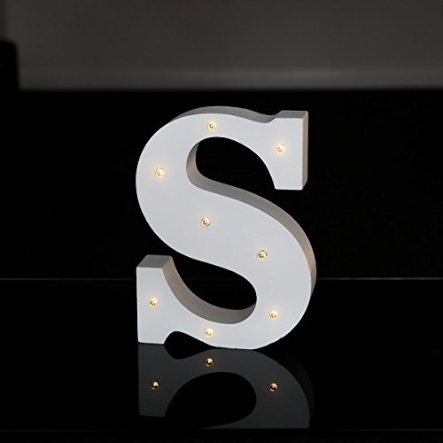 Chiffres, Lettres et Symboles Lumineux Bois Bla...