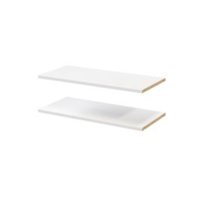 2 tablettes blanches GoodHome Atomia L. 71,4 x P. 33,2 cm 5036581055172 