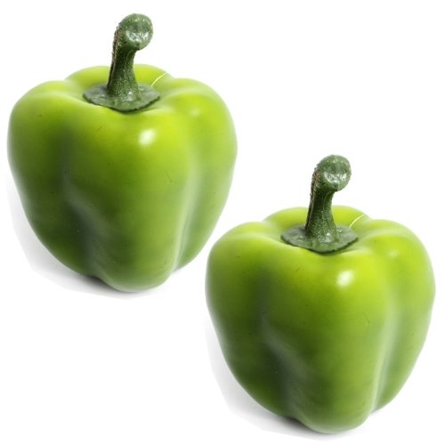 2 Artificiel Vert Plastique Déco poivrons-légumes