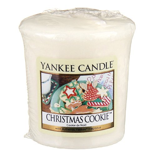 - bougie votive/sampler - cookie de noël (jaune)