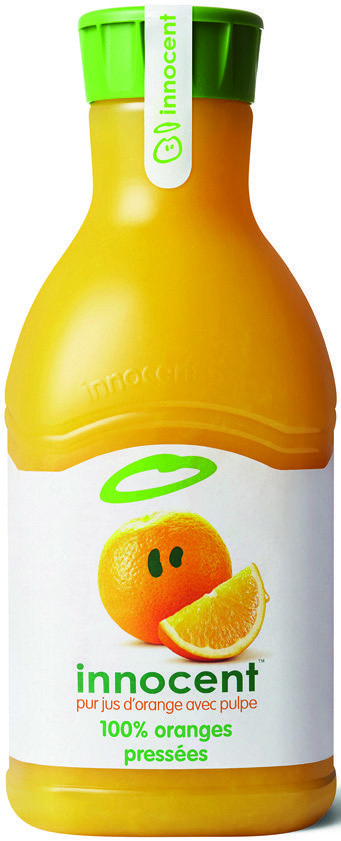  PUR JUS D’ORANGE AVEC PULPE “INNOCENT” code EAN 5038862134705 