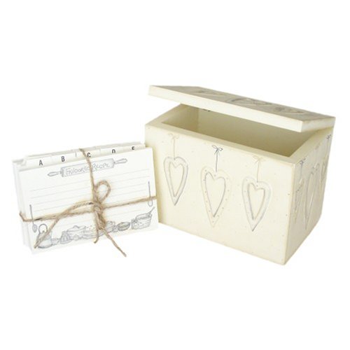 East of India Boîte à recettes en bois