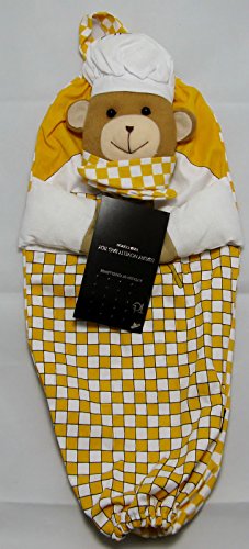 Buzz En plastique transporteur sac de rangement pour ranger Sacs de recyclage - Sac de rangement - Ours Teddy Design Chef - Jaune code EAN 5039063000141 