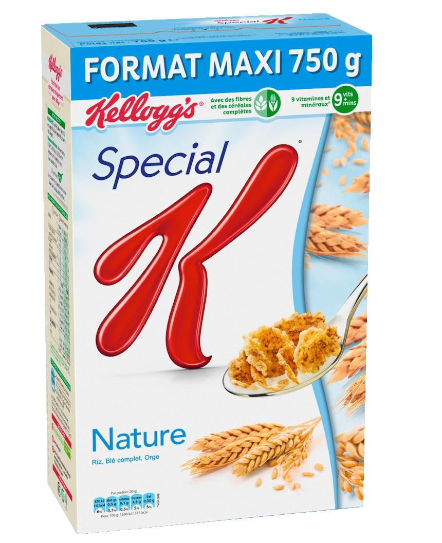  Céréales Spécial K Nature KELLOGG'S code EAN 5050083739811 