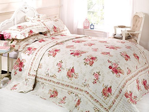 Parure couvre-lit matelassé 1 personne cordoba ...