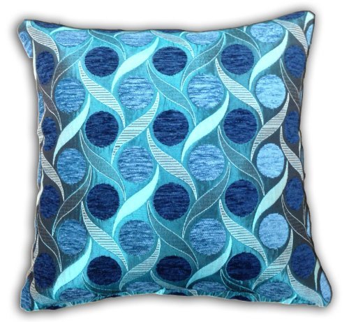 Emma Barclay Housse de coussin en tissu chenille style miami bleu sarcelle 43 x 43 cm code EAN 5050238036314 