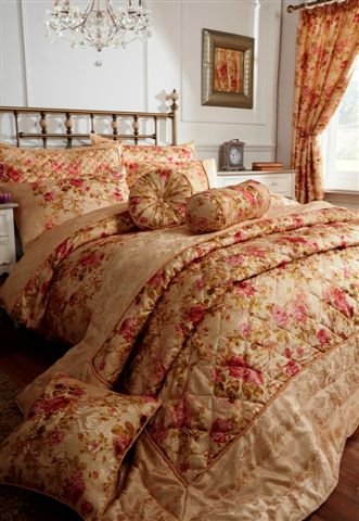 Maison Versailles Collection de Chambre de luxe Housse de couette, drap-housse, rideaux, couvre-lits, Housse de coussin, Cou Rouleau, coussin rond, Parure de lit - 2 personnes code EAN 5050238054783 