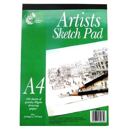 Chiltern Wove A4 Artistes Dessin & Croquis bloc-note - 100 feuilles (297mm x 210mm) code EAN 5050375054349 
