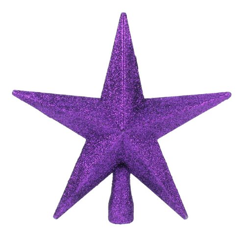 Christmas Direct Cimier de sapin de noël en forme d'étoile pailletée violet 20 cm 5050882335825 (5050882335825)