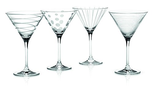 Mikasa cheers cristal verres à martini-lot de 4