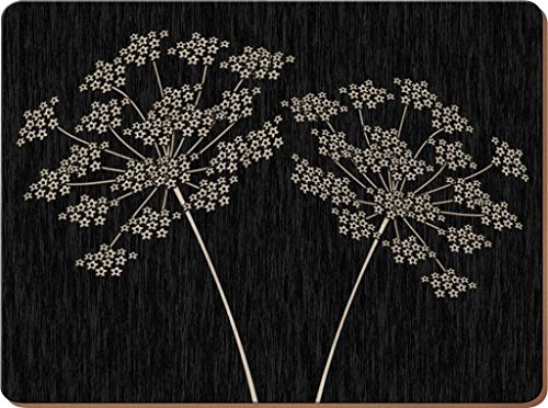 Silhouette premium de sets de table envers en l...