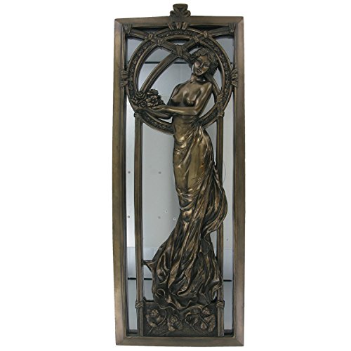 Prezents.com Grand art deco Bronze Lady miroir Décoration Murale Plaque Hauteur?: 44 cm 5051071340613 (5051071340613)