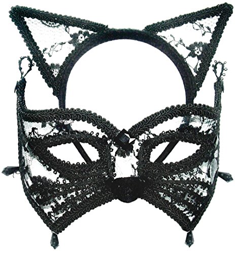 Masque Yeux Chat Bandeau Avec Les Oreilles