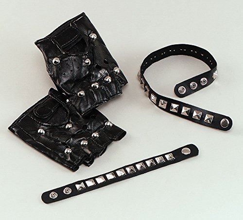 NEW PUNK GOTH BLACK GANTS CYCLISTE STUDDED DEGU...