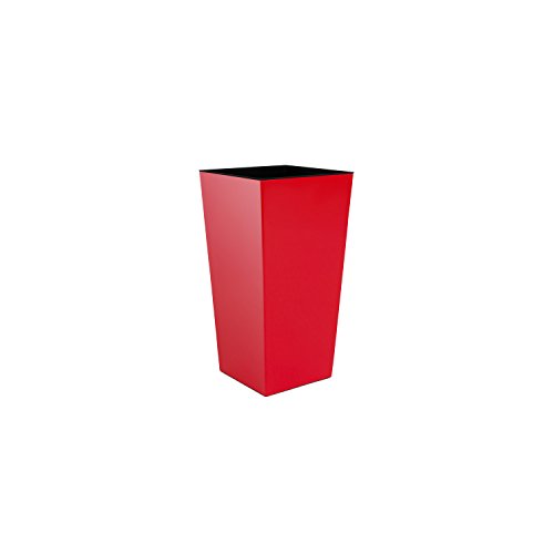 Haut cache pot avec bac interieur URBI 4L rouge
