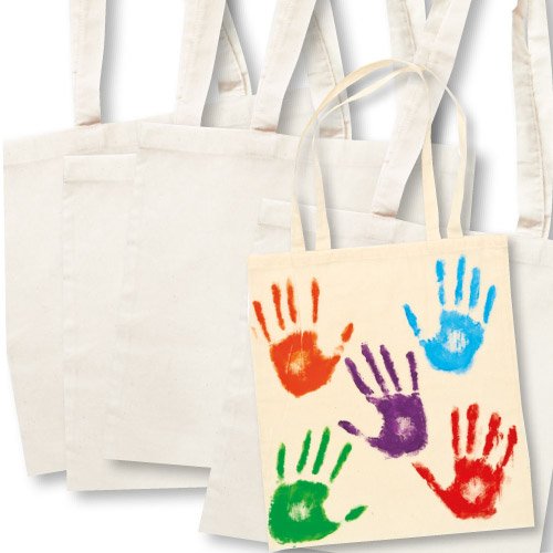 Lot de 3 Grands Cabas en Tissu à personnaliser ...