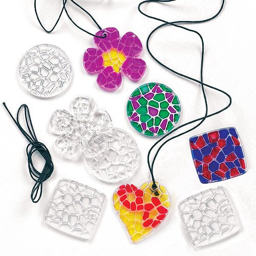Lot de 12 Pendentifs Mosaïque en Cristal à colo...