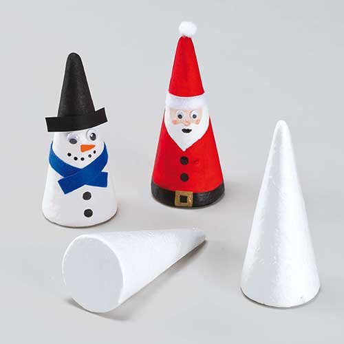 Lot de 10 cônes en polystyrène