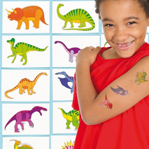 Baker Ross Lot de 24 Tatouages Dinosaure - Pour les amateurs de l'ère des dinosaures code EAN 5051174043251 