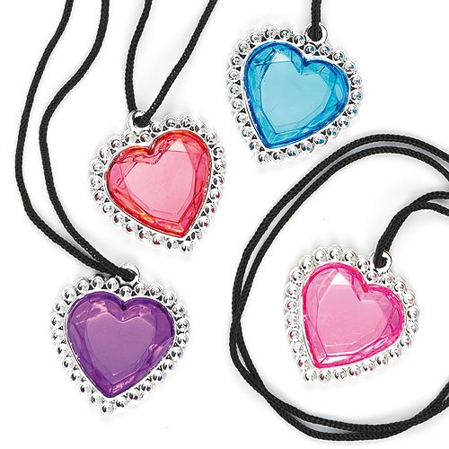 Lot de 6 Pendentifs Pierre Précieuse Cœur