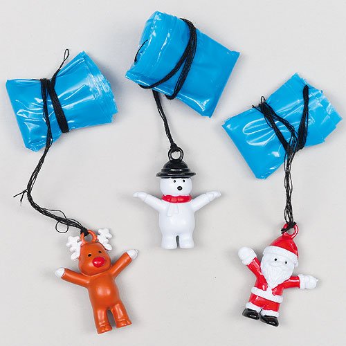 Parachutistes personnages de Noël, petits cadea...
