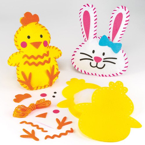 Kits de Couture Coussins Poussin et Lapin sur l...