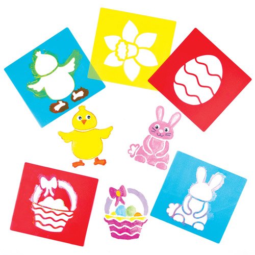 Pochoirs de Pâques que les enfants pourront uti...