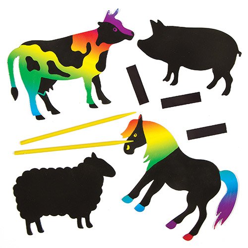 Aimants Animaux de la Ferme à Gratter que les E...