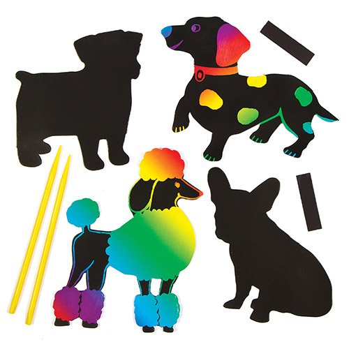 Kits Adorables d'Aimants Chiens à Gratter que l...