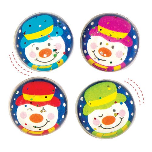 Balles rebondissantes bonhommes de neige joyeux...