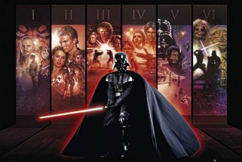 1art1 58749 Poster Star Wars Saga Collection I-...