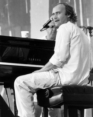 Photos cinématographiques et célébrités: de O à P PHIL COLLINS #1 - Photo cinématographique en noir et blanc- STANDARD - 25x20cm code EAN 5051905272134 