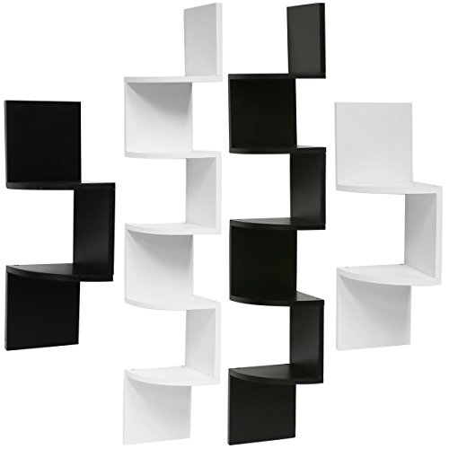 Unité etagère de coin en zigzag - choix de tail...