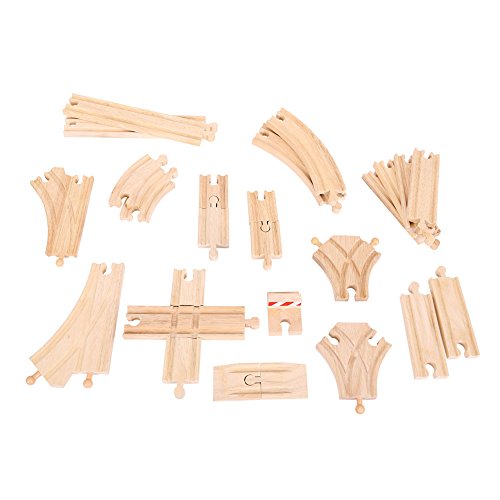 Bigjigs Rail Lot d'extensions de rails au sol