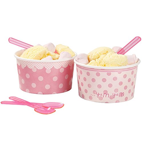 Mystic Moments Pots et cuillères pour crème gla...