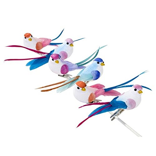 Be happy oiseau lot de 6 pics apéritif