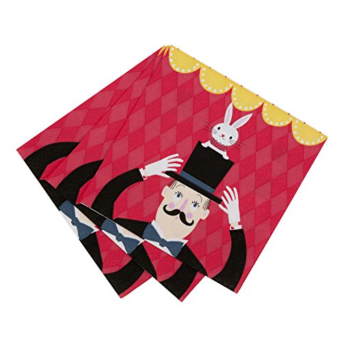 Magic lot de 20 serviettes en papier 33 x 33 cm...