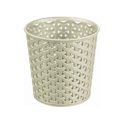Pot de rangement pour coiffeuse imitation rotin...